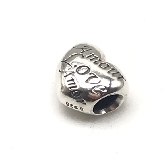 Pandora Language Of Love Puffy Heart Bead Charm - Picture 4 of 4
